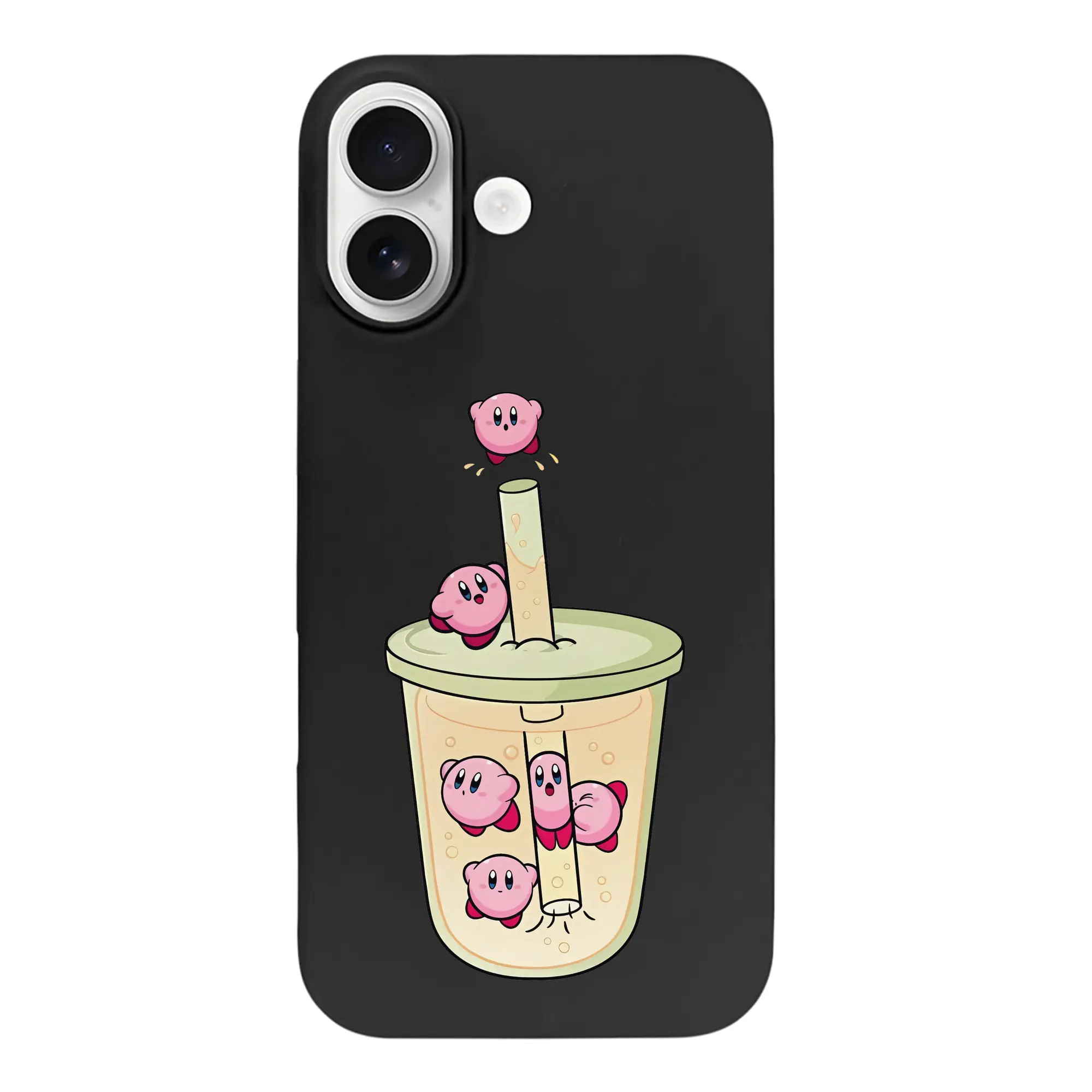 星のカービィ グッズ カービィ - iPhone 17 シリーズ シリコンケース 薄型 耐衝撃 指紋防止 ソフトタッチカバー 精密フィット 傷防止 保護ケース iPhone 17/17 Air/17 Pro/17 Pro Max 対応